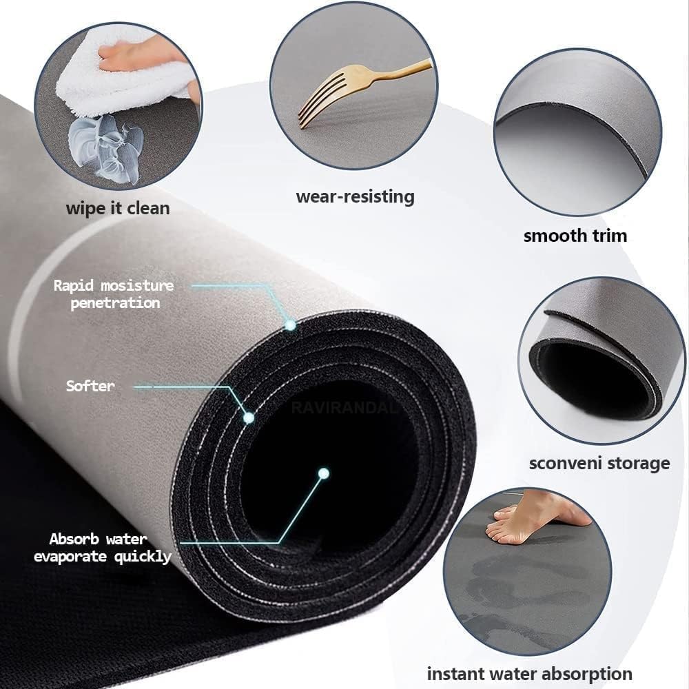 Wipe: Kitchen Floor Mat Set, 2 Pieces