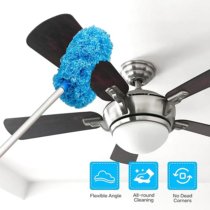 Wipe: Fan Cleaning Duster with Extendable Rod