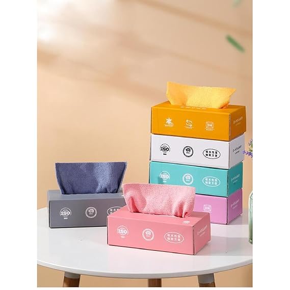Microfibre Cleaning Cloths in a Pull-Out Box