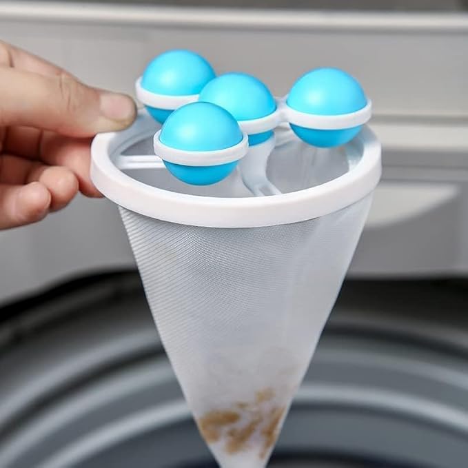 Add: Floating Lint Catcher for Washing Machines (Pack of 4)