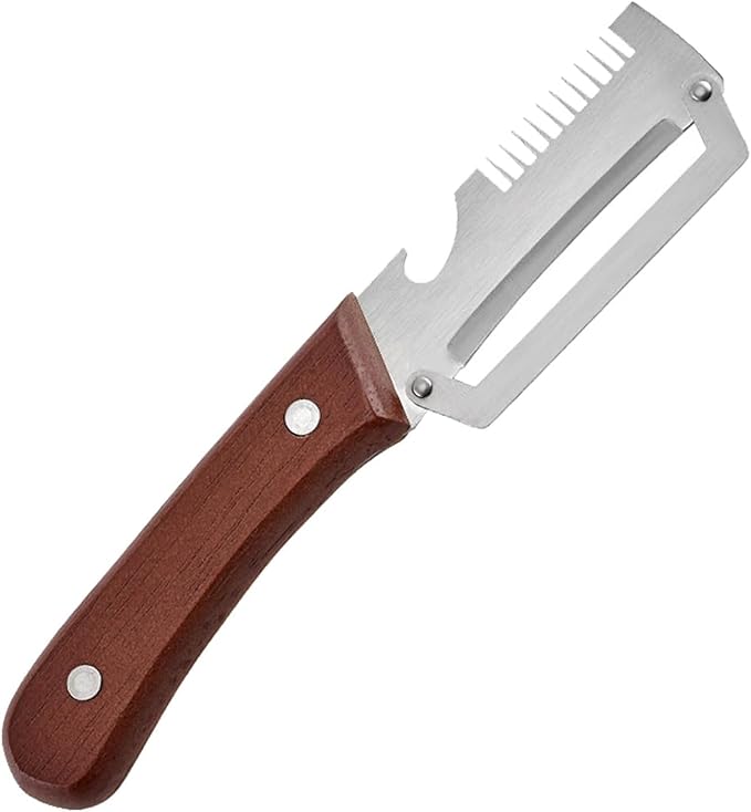 5-in-1 Vegetable Peeler with Wooden Handle