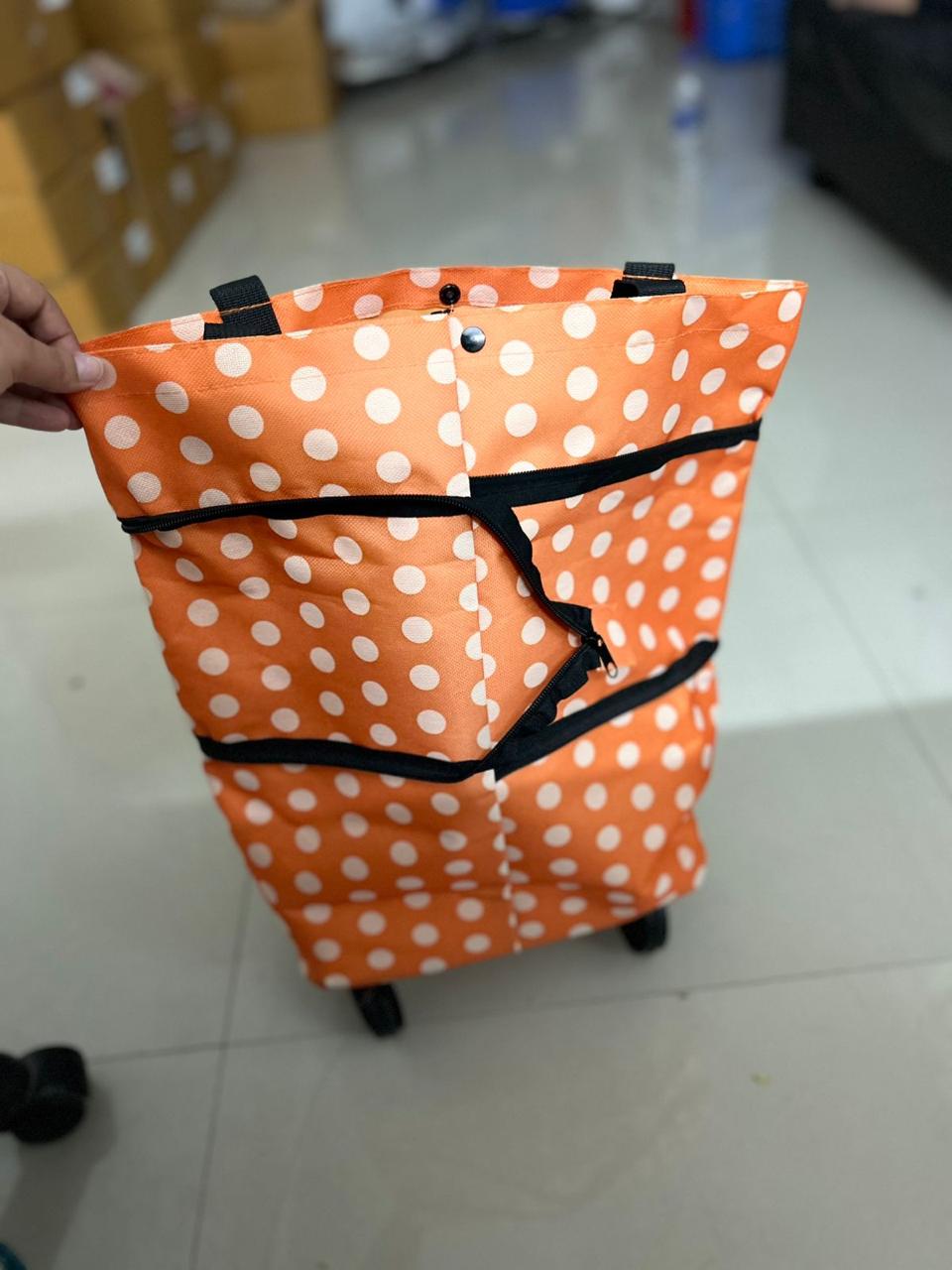 Fill: Foldable Shopping Trolley Bag with Wheels
