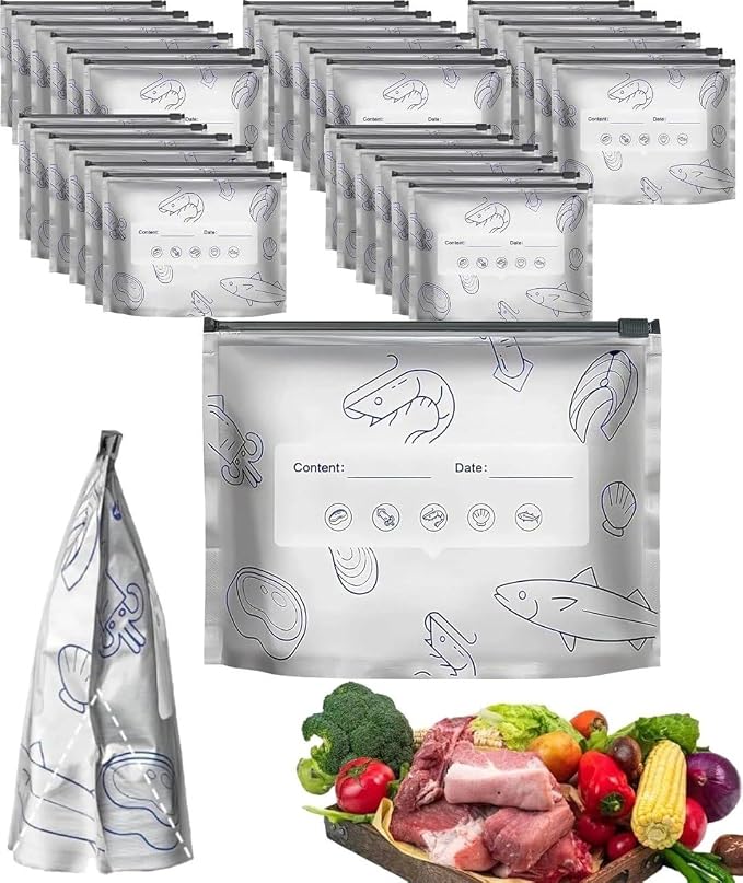 Fill: Foil Zip-Lock Food Storage Bags (Pack of 20)