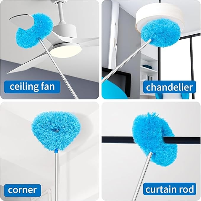 Fan Cleaning Duster with Extendable Rod