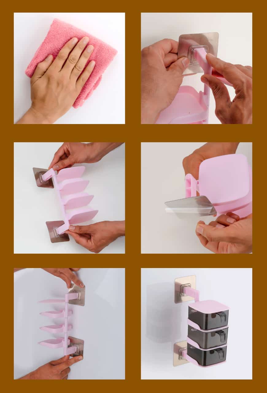 Stick: Wall-Mounted Rotating Spice Box