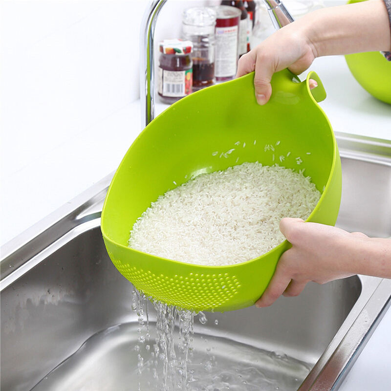 Rice Washing Bowl with Strainer
