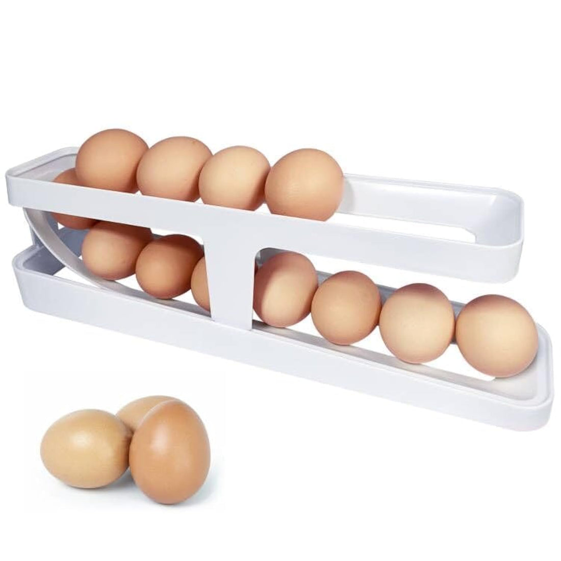 2-Tier Rolling Egg Holder for the Fridge
