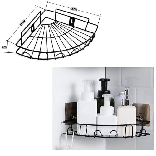 Corner Wire Shelf, Wall-Mounted (No Drilling)