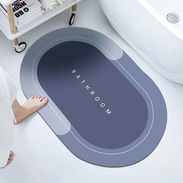 Quick-Dry Bath Mat, Oval