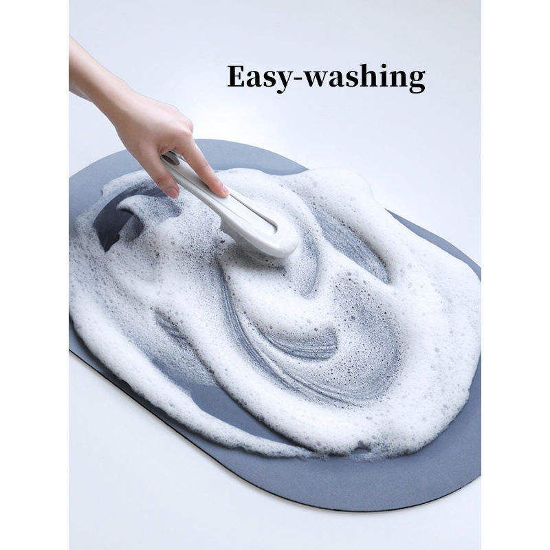 Wash: Quick-Dry Bath Mat, Oval