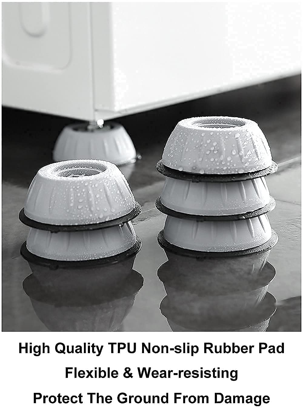 Place: Anti-Vibration Pads for Washing Machine (Set of 4)